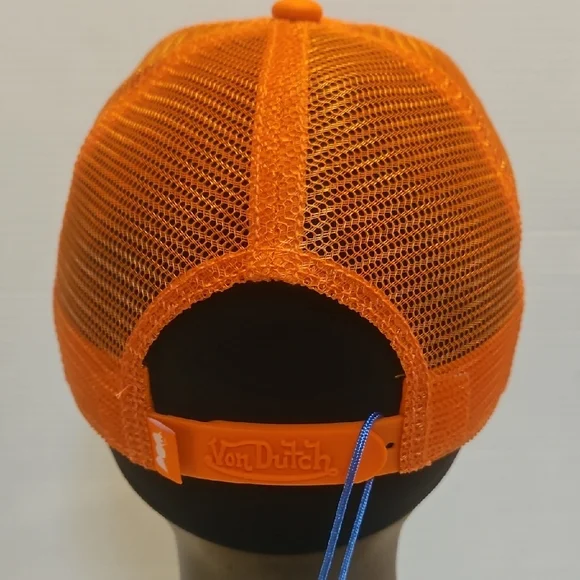 Von Dutch Orange Graphic Cap - Picture 7 of 8